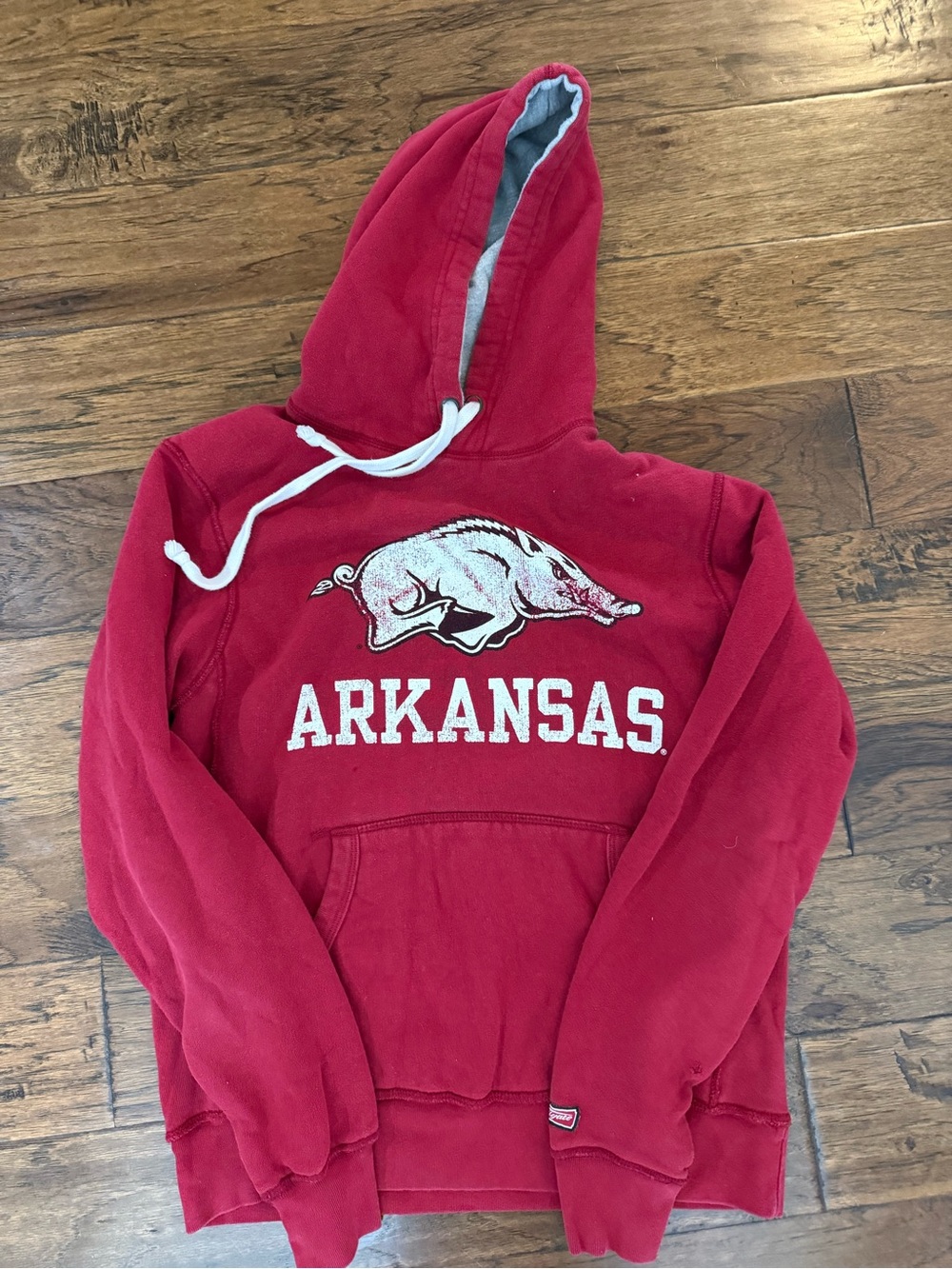 Nike Red Arkansas Razorbacks Pullover Rain Jacket - Picture 3 of 3